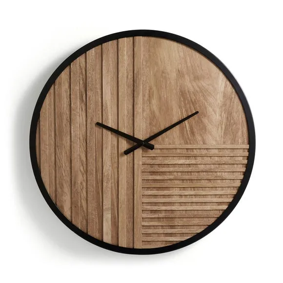 Bryant Round Wooden Wall Clock 3