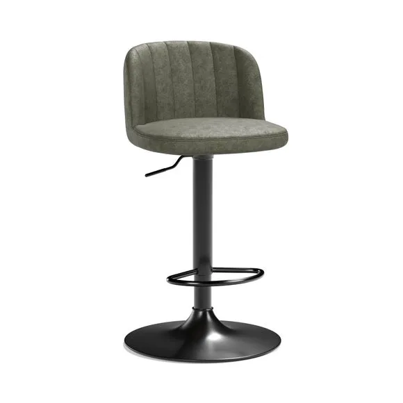 Mylo Gaslift Barstool, Faux Leather 6