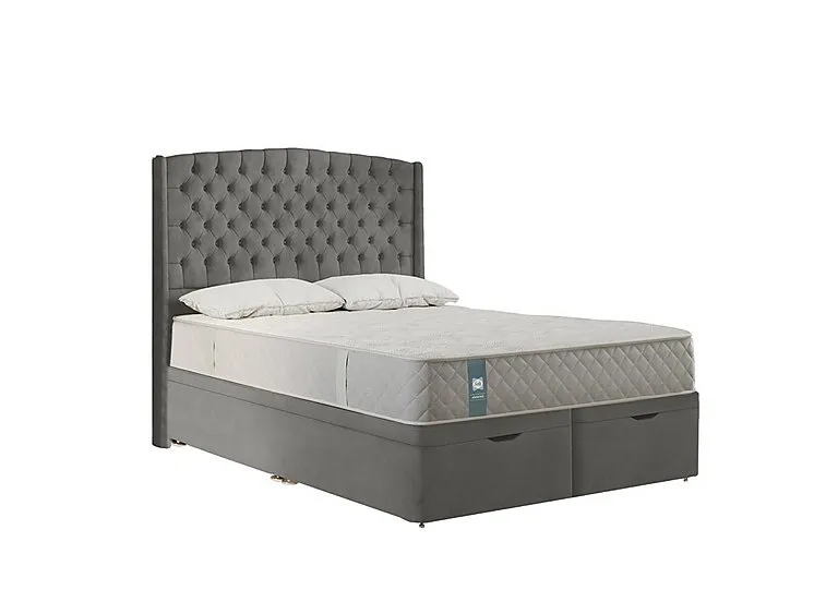 Waltham Ottoman Divan Set - Double - Wool Silver Fox