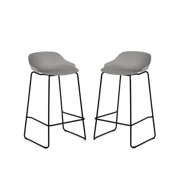 Rocco Set Of 2 Bar Stools, Metal 3