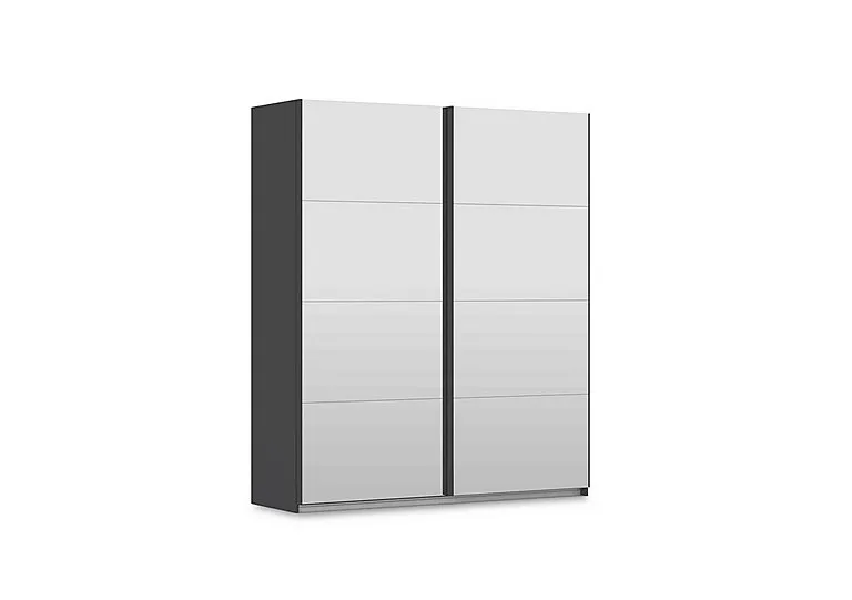 Leon 181cm 2 Door Sliding Wardrobe with 2 Mirror Doors