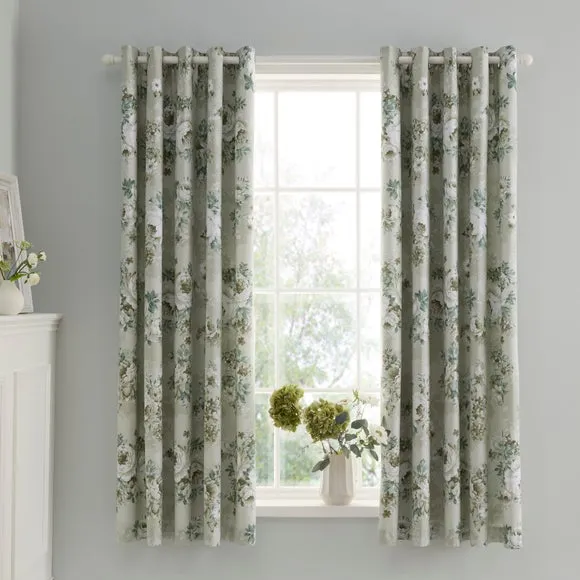 Darla Floral Eyelet Curtains 2