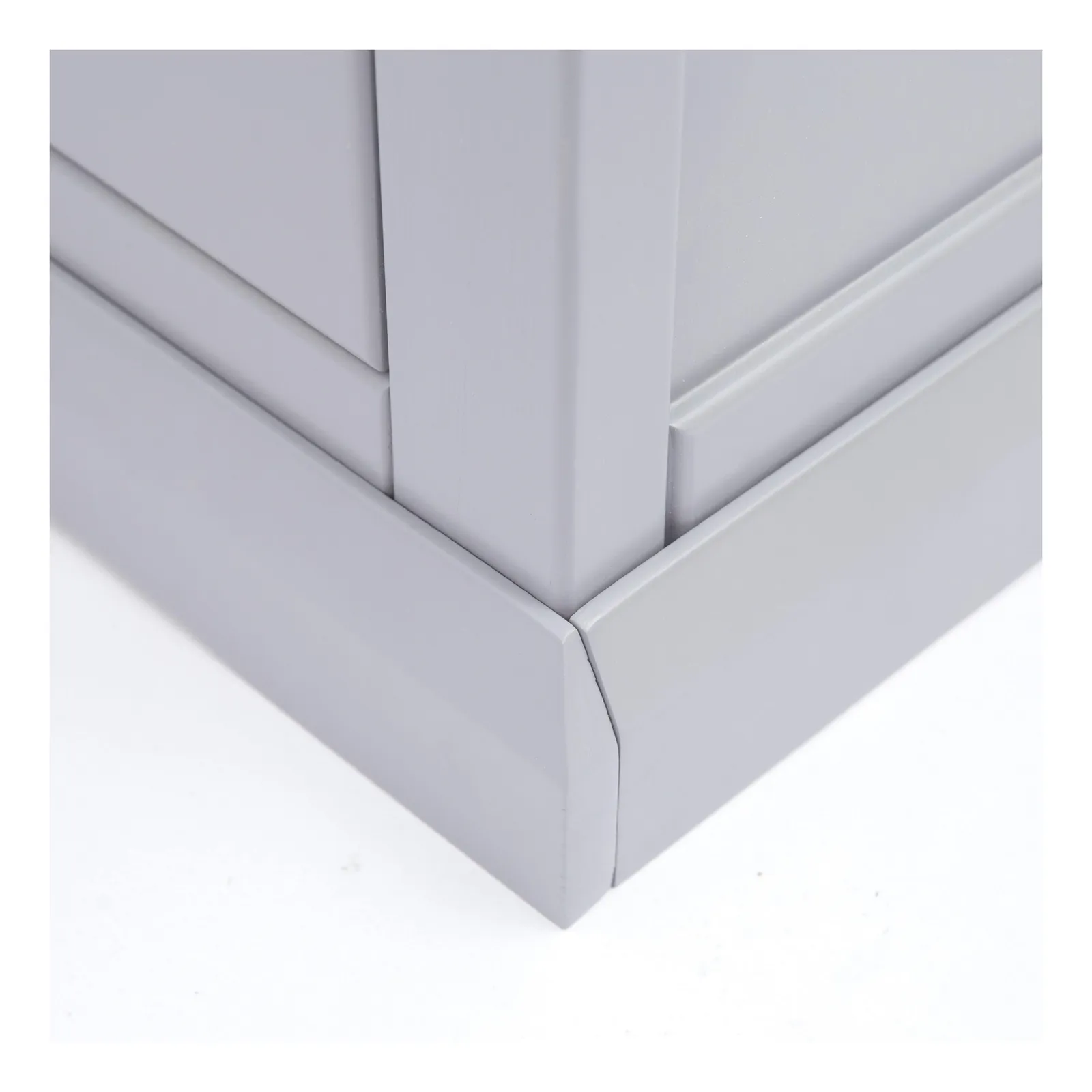 Cabinet Bits Rocca 5 Drawer Chest of Drawers Brass Knob in Grey 6
