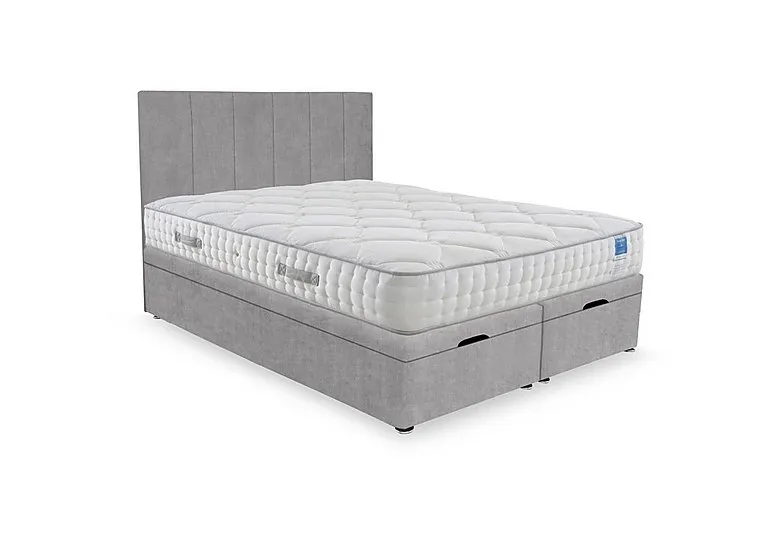 Memory Luxe End Lift Ottoman Divan Set - Super King - Lace Dolphin