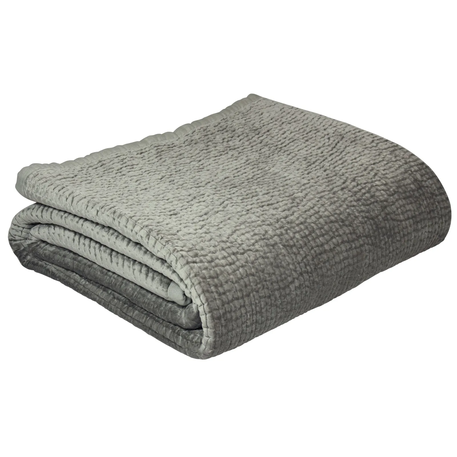 Paoletti Brooklands Quilted Bedspread in Metallic Silver 4