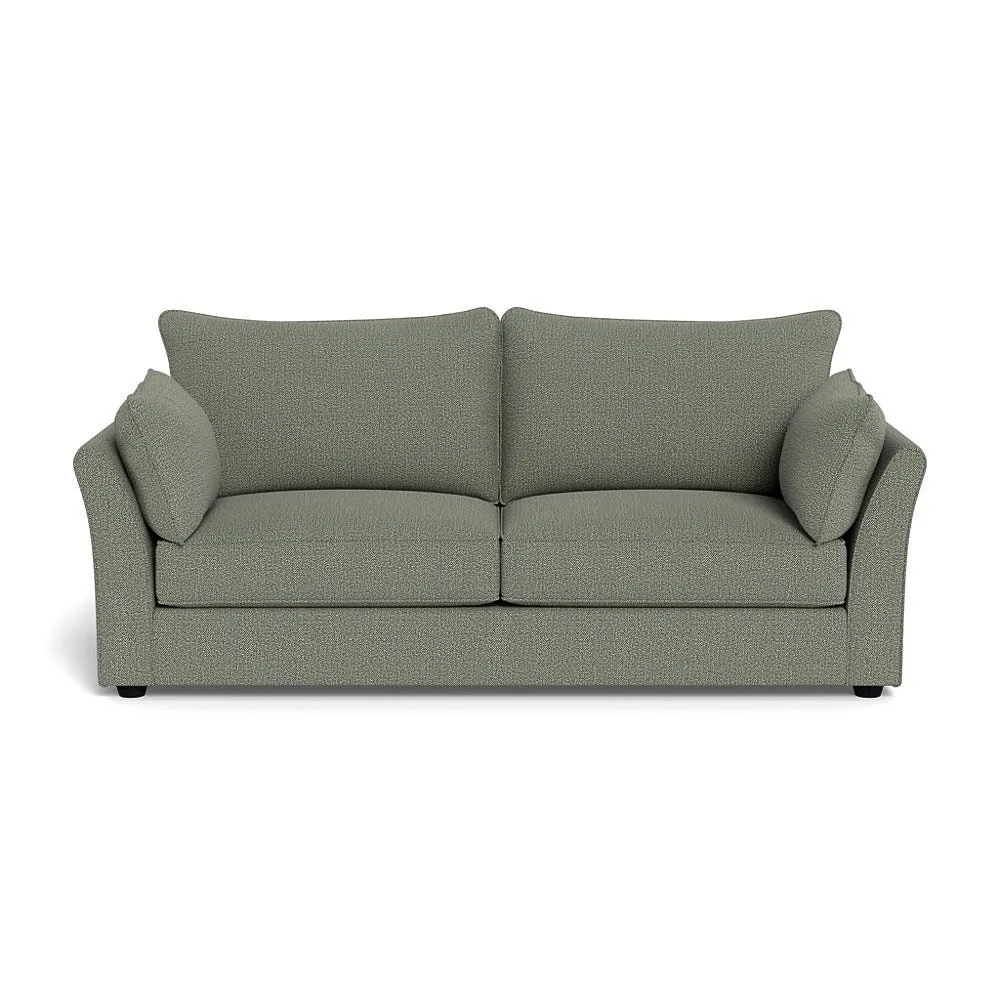 Heal's Tailor 4 Seater Sofa Boucle Tweed Lapis Black Feet 1