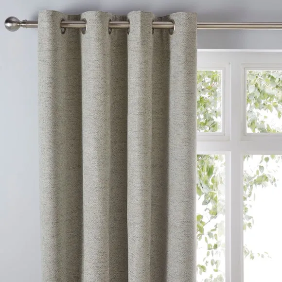 Churchgate Swithland Herringbone Eyelet Curtains (Blackout Available) 1