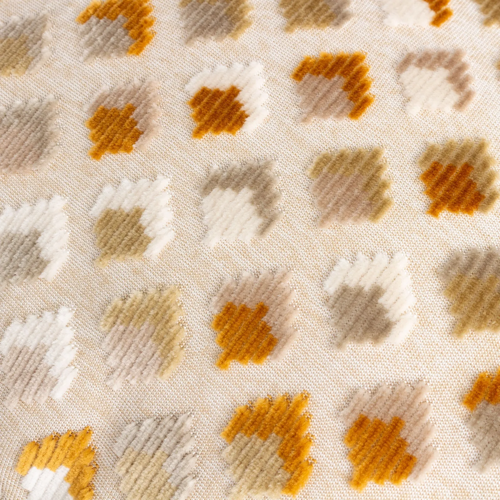 Paoletti Lexington Geometric Velvet Cushion in Gold 5