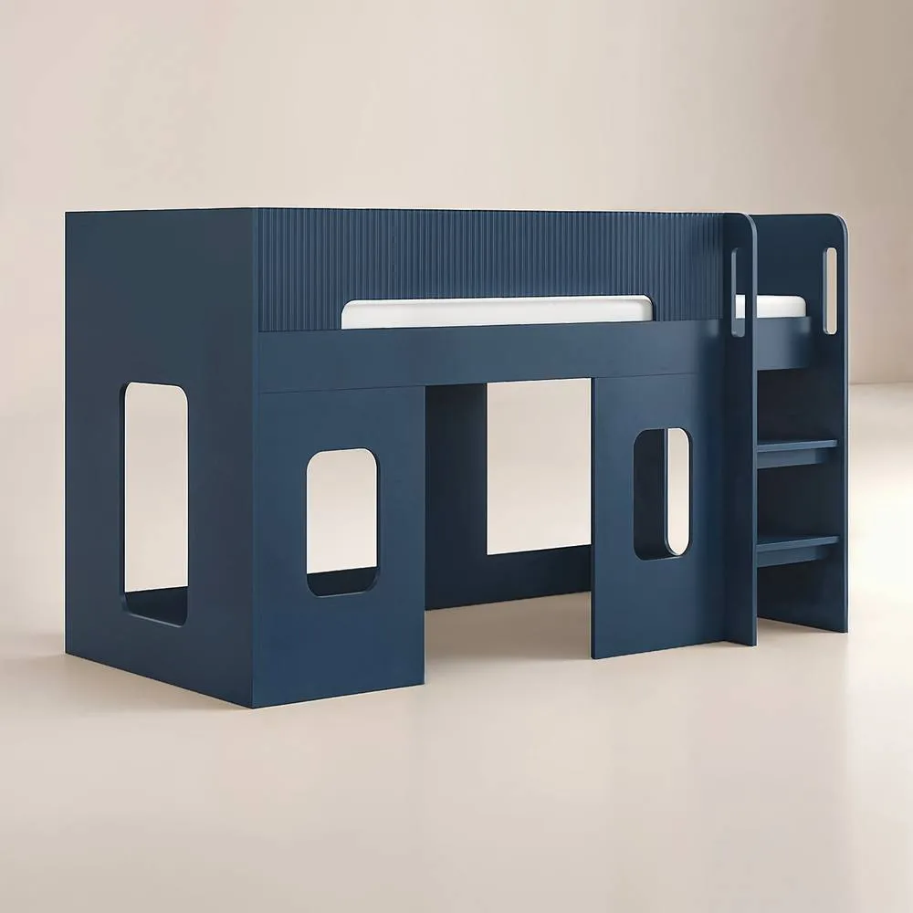 Flair Lino Playhouse Mid Sleeper Bed in Blue 4