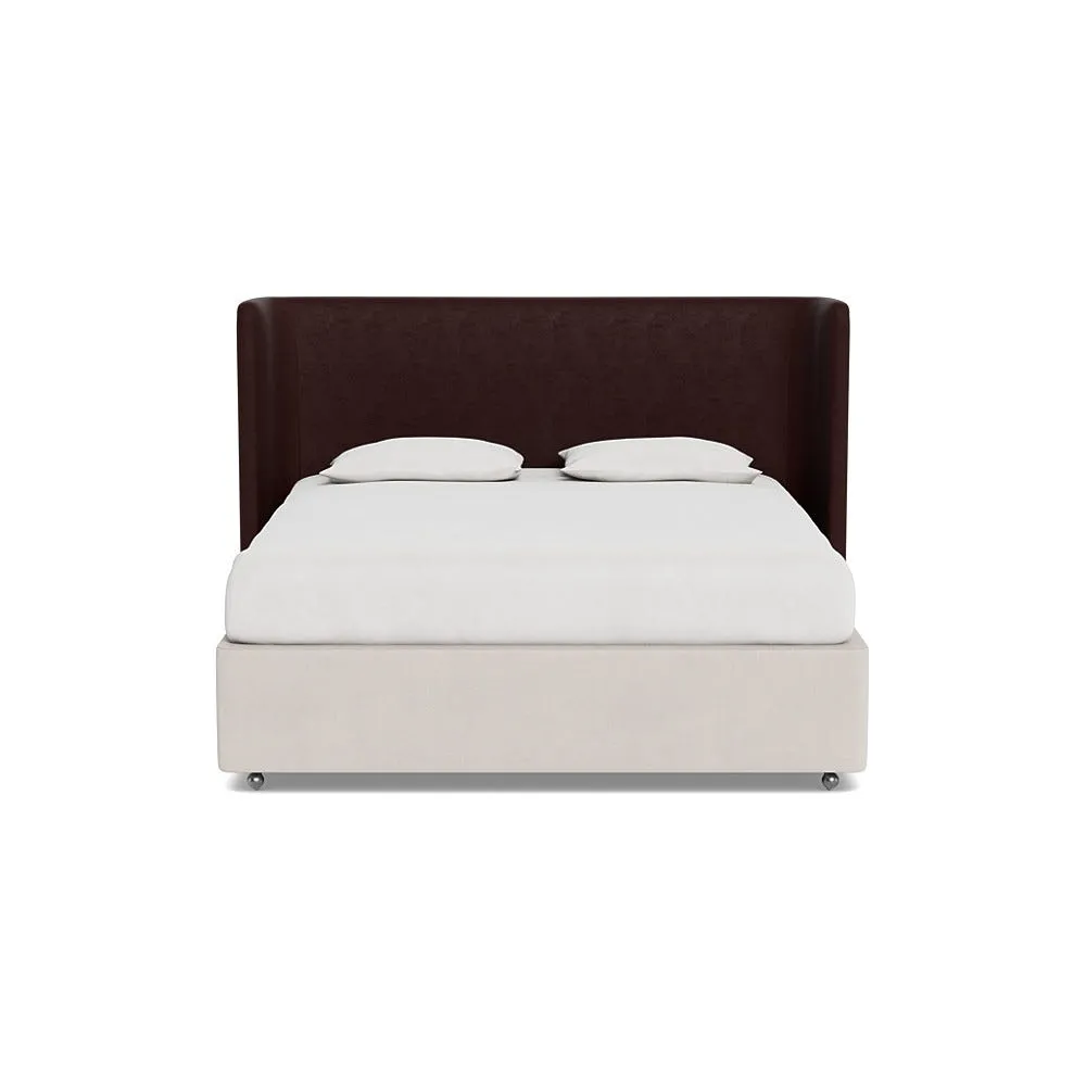 Heal's Monroe Headboard (Lift Storage) Super King Smart Luxe Velvet Acorn 1