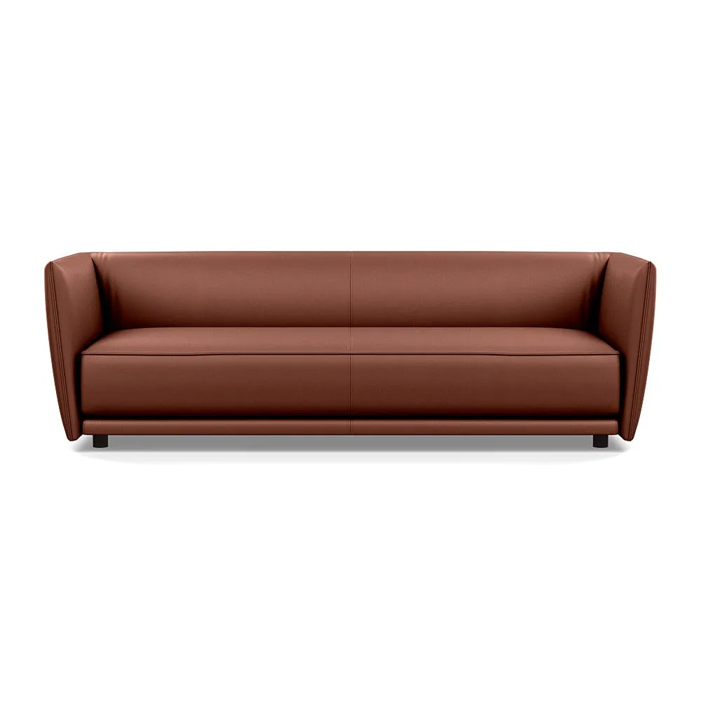 Heal's Valley 4 Seater Sofa Grain Dark Brown Walnut Stain Feet 1