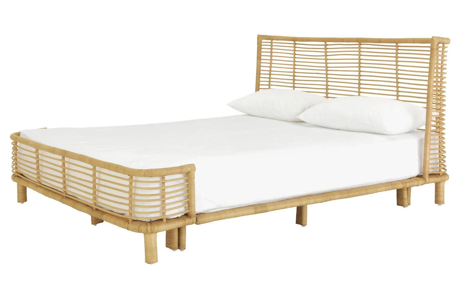 Habitat Nadia Double Bed Frame - Rattan