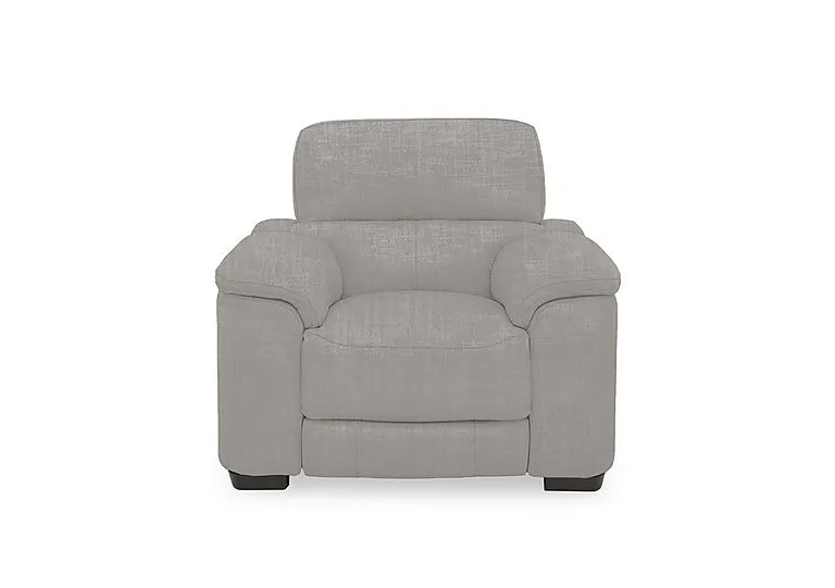 Nova Fabric Power Recliner Chair with Power Headrest - R452 Grey Mist