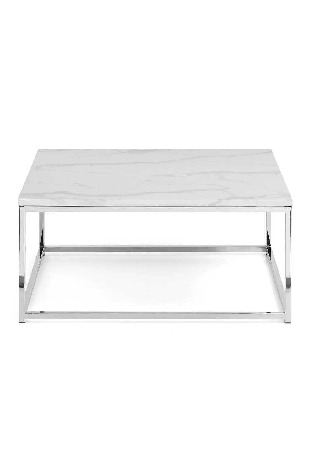 Julian Bowen Scala Square Coffee Table in Silver 3