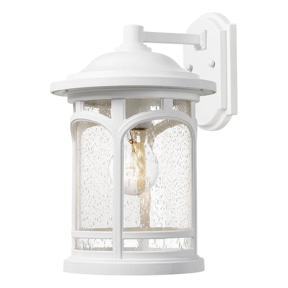 Netlighting Marblehead Outdoor Small 1 Light Wall Lantern White IP44 E27