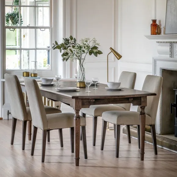 Matola Set of 2 Dining Chairs, Linen 2
