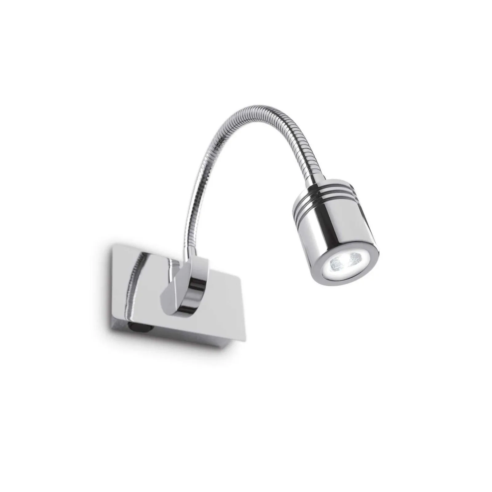 Netlighting Dynamo LED 1 Light Indoor Adjustable Wall Light Reading Lamp Chrome in Grey