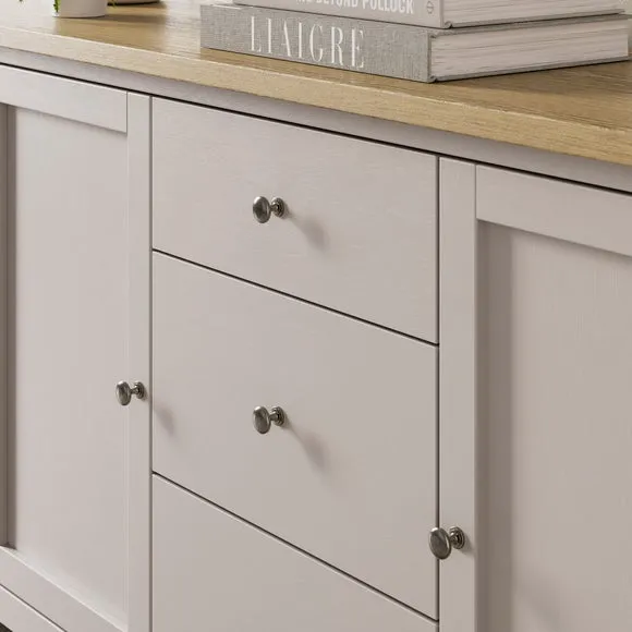 Olney Extra Wide Sideboard, Stone 4