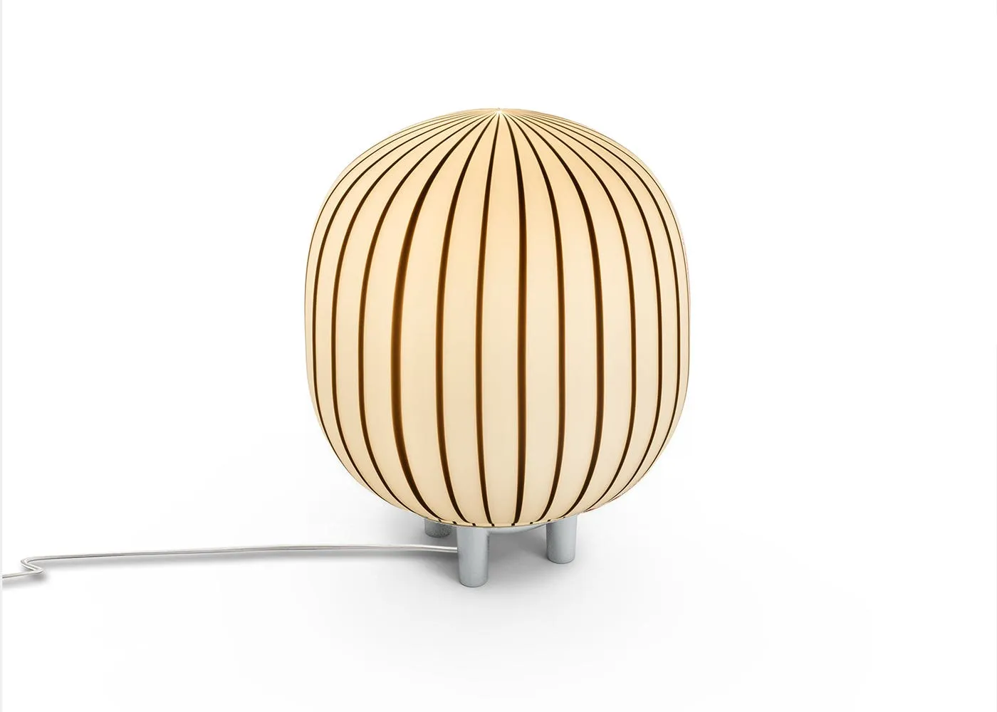 Established & Sons Filigrana T2 Cylinder Table Lamp White/Black