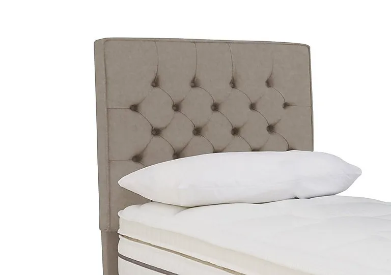 Bourbon Floor Standing Headboard - Single - Joshua Latte