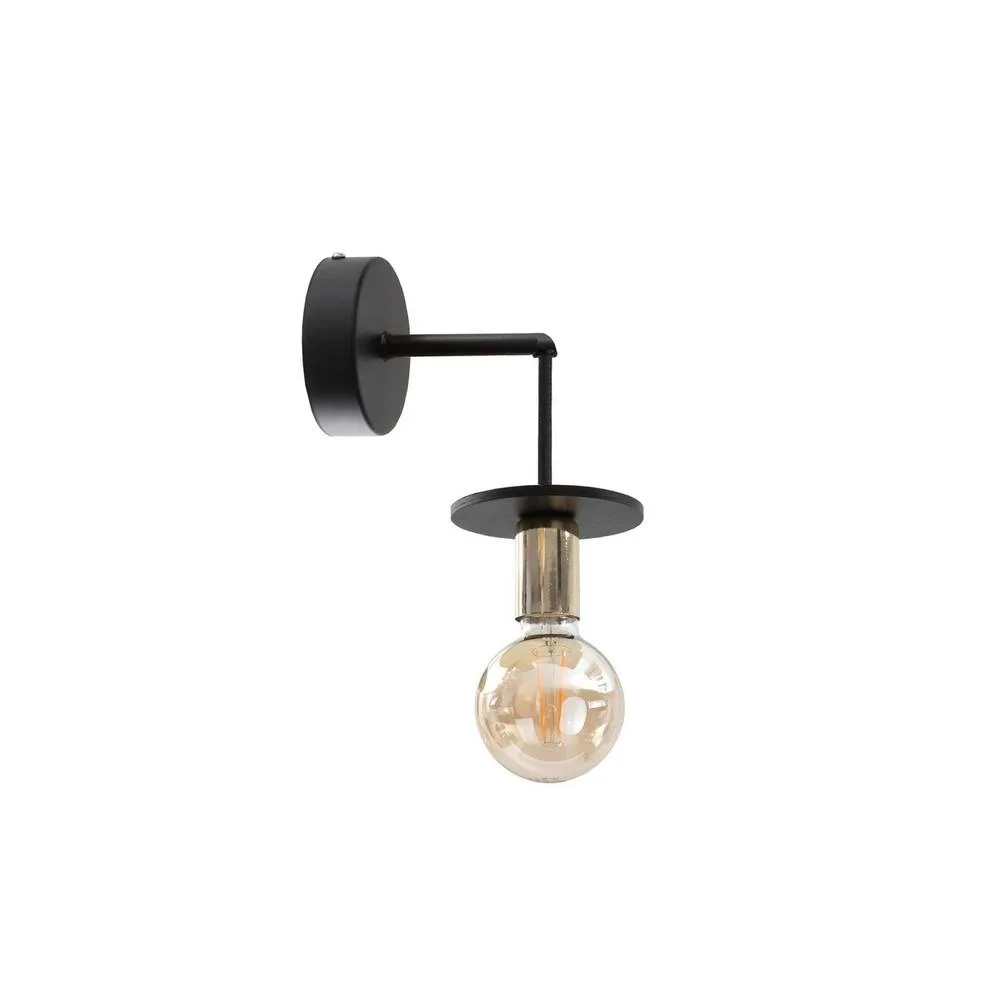 Netlighting Saturn Dome Wall Lamp Black 12cm 1x E27
