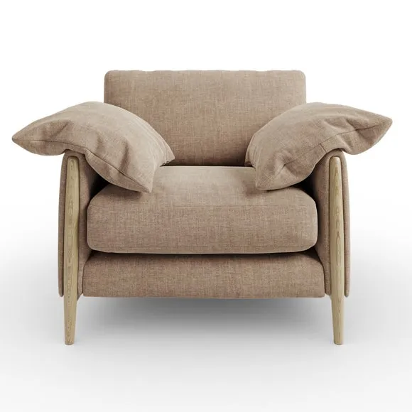 Hector Tonal Plush Chenille Snuggle Chair 6