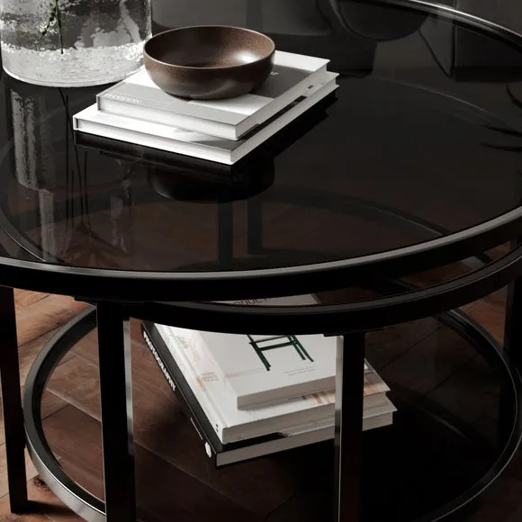 Sofia Glass Coffee Nest of Tables 4