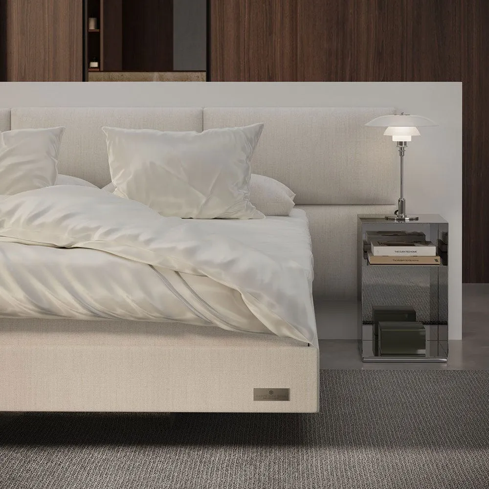 Carpe Diem Beds Hällsö Bed Set Upholstered Super King Firm Lilla Mat Prestige Topper Skye Zinc 4