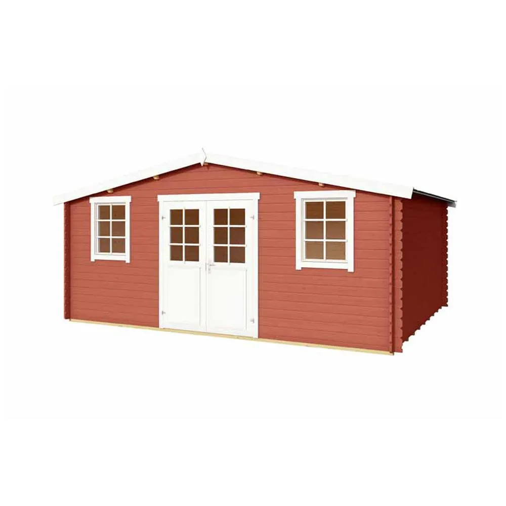 Lasita Maja Ltd Wels 5-Log Cabin, Garden Room, Home Office - L548.8xW420xH245.1 cm in Light Oak 4