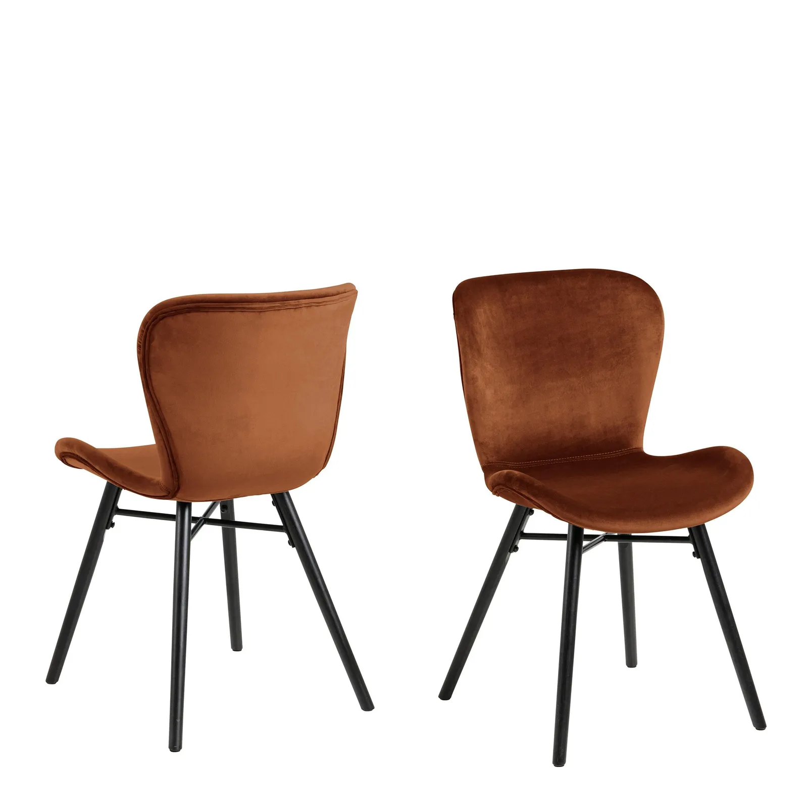 Furniture To Go Batilda Dining Chair in Copper Set of 2 in Brown