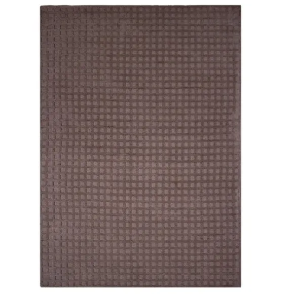 Textured Grid Checked Rug 5