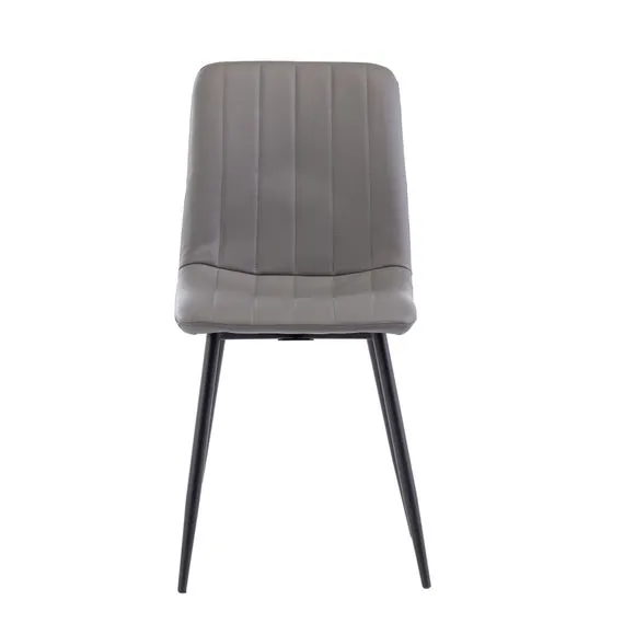 Tulsa Round Dining Table with 4 Faux Leather Dining Chairs 6