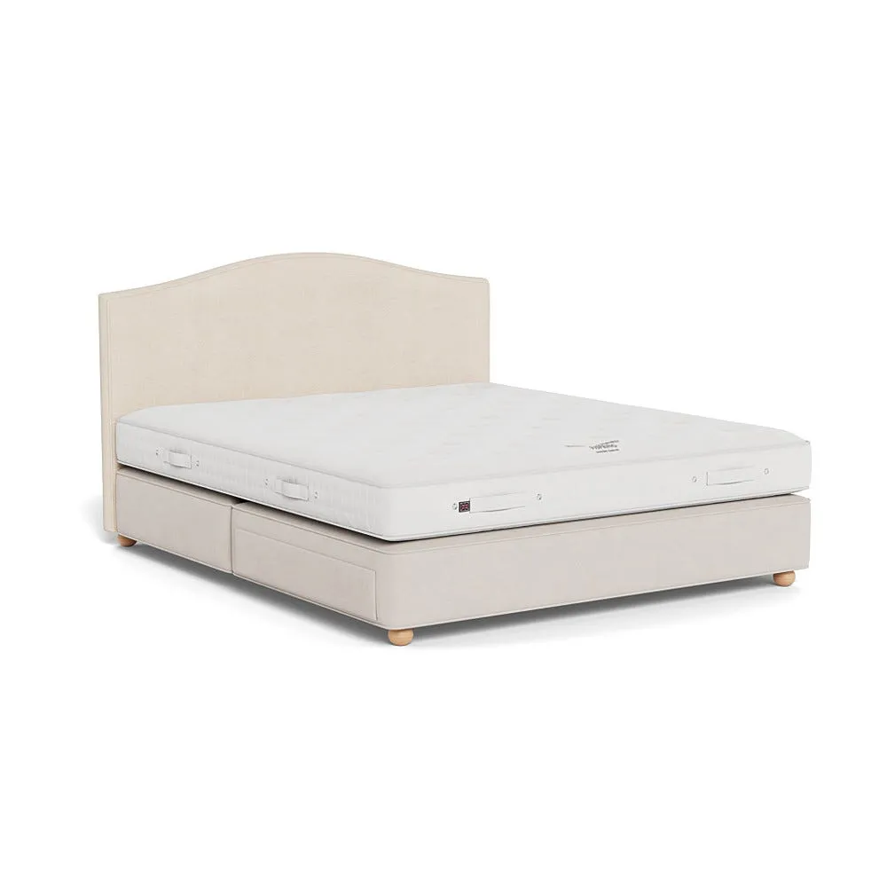 Vispring Iris Super King Headboard Chain Weave Fawn 750