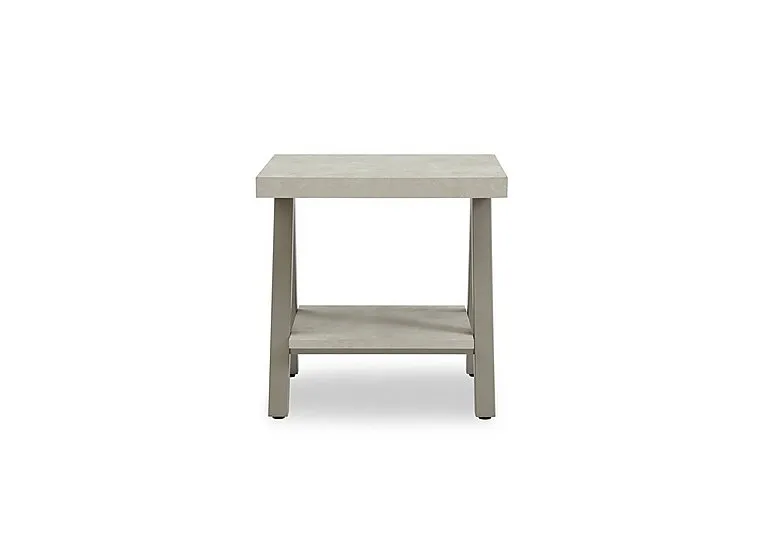 Matera Lamp Table with Shelf