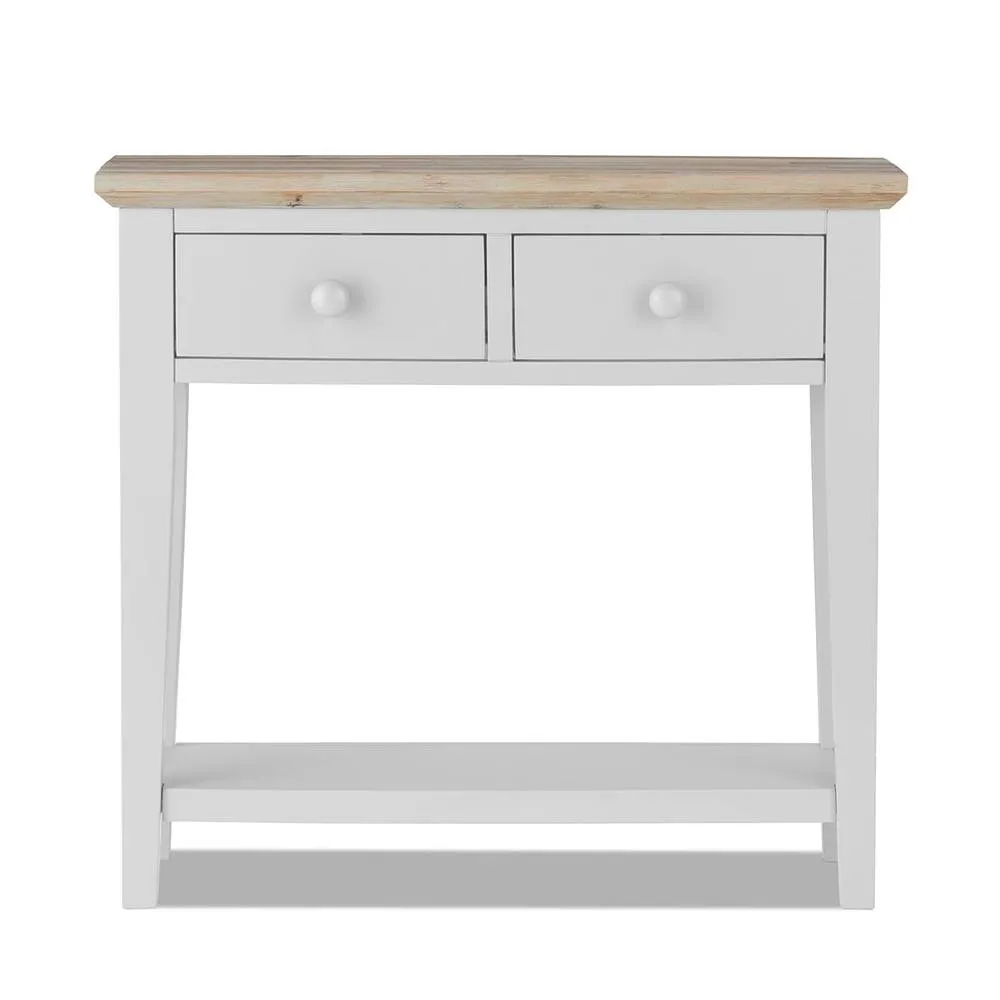 Statement Furniture Florence Console Table with 2 Drawers in White 6