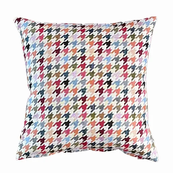 Daro Tapestry Pastel Houndstooth Square Cushion 2