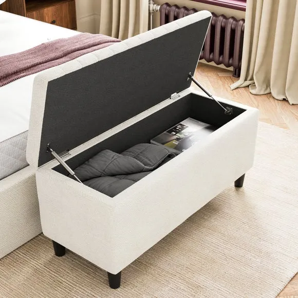 Alara Chenille End of Bed Storage Ottoman 3