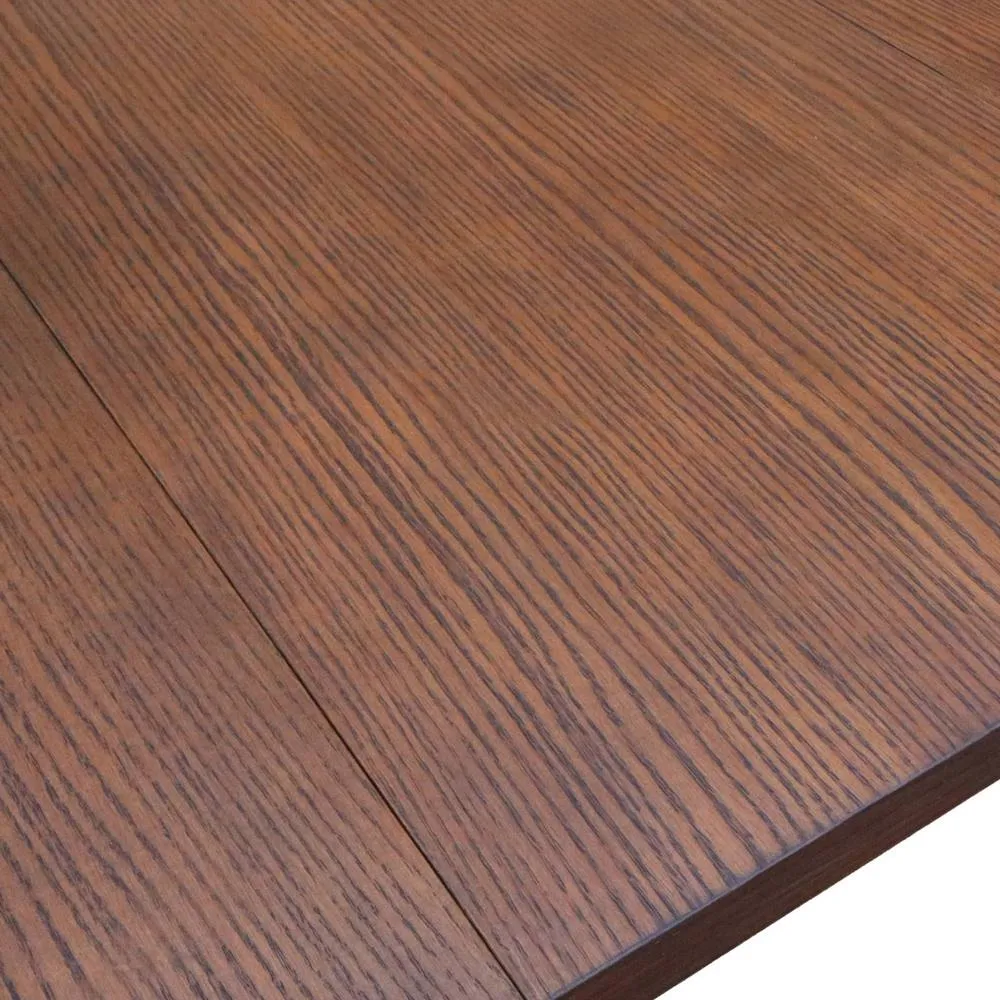 sweeek 6-10 seater rectangular extendable dining table, rubberwood & oak in Dark Brown 3