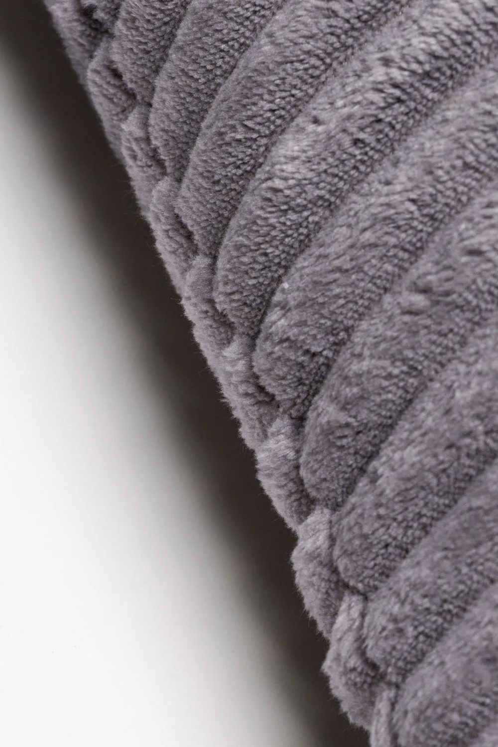 BHS Luxury Ribbon Velvet Cushion in Grey 4