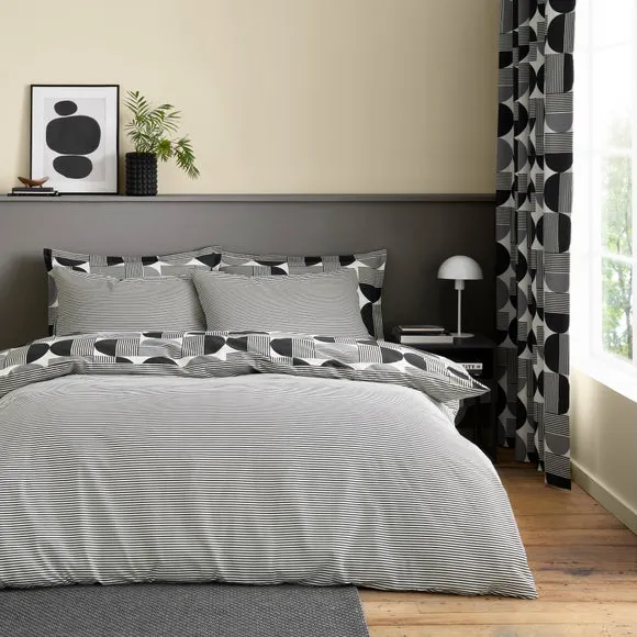 Bromley Modern Geo 100% Cotton Duvet Cover & Pillowcase Set 5