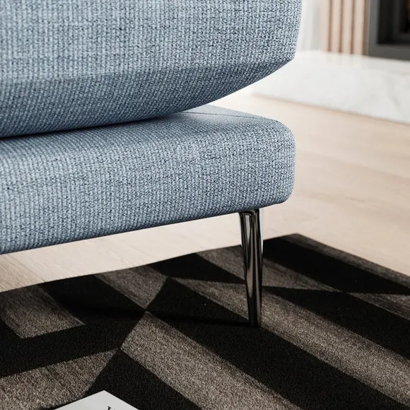 Lawson Chunky Tonal Weave Corner Chaise Sofa 4
