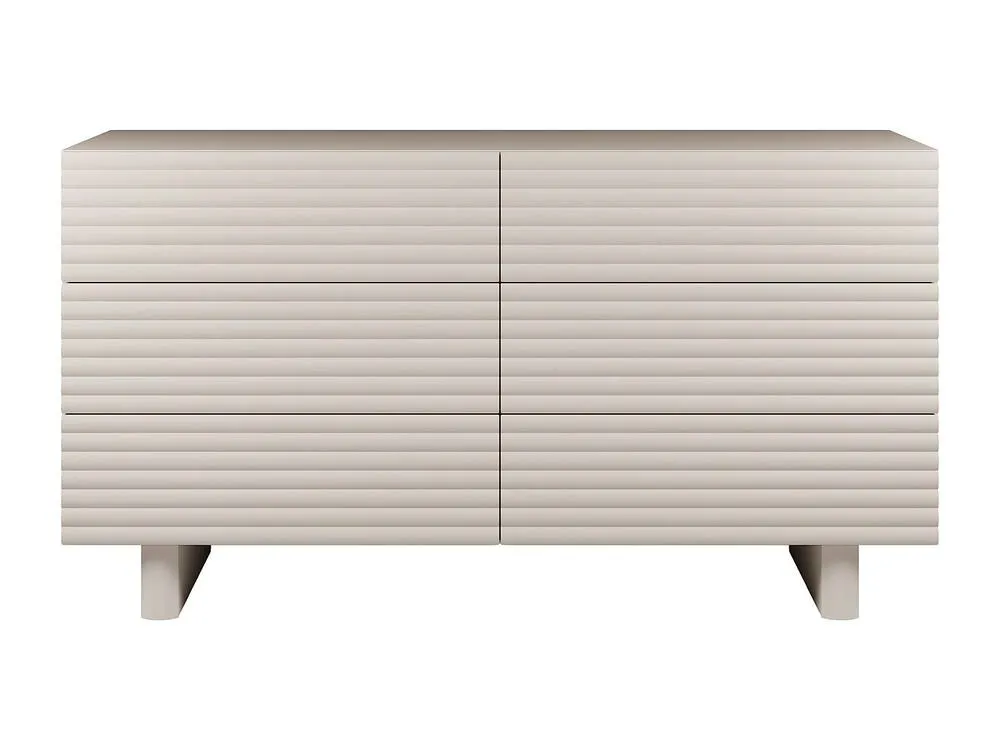 Vente-unique 6-Drawer Chest Of Drawers - MDF - Beige - LUDIMA 2