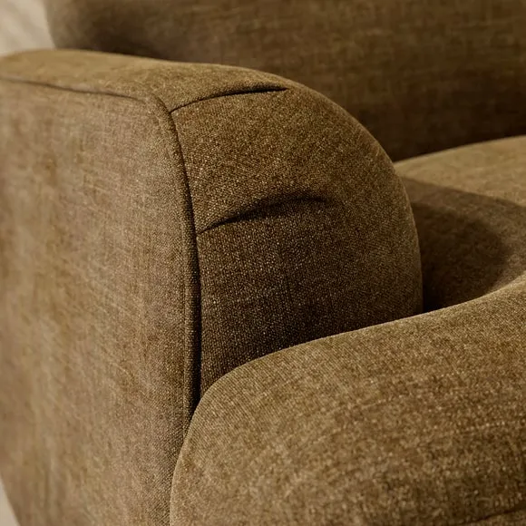 Arthur Linen Chenille Snuggle Chair 3