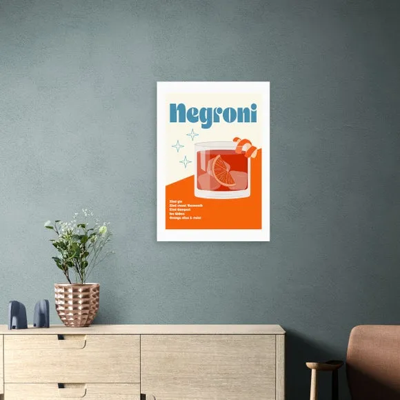 East End Prints Negroni Cocktail Framed Print 1