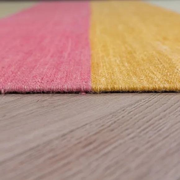 Wool Flatweave Stripe Rug 4