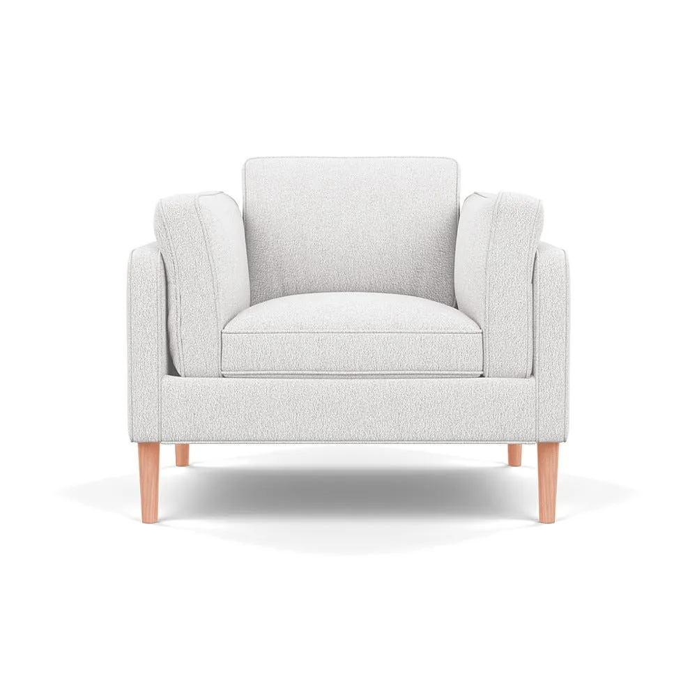 Heal's Sonno Armchair Loop Boucle Polar Natural Feet