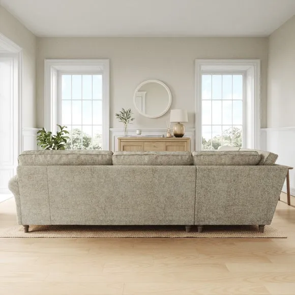 Flori Chunky Chenille Corner Sofa 3