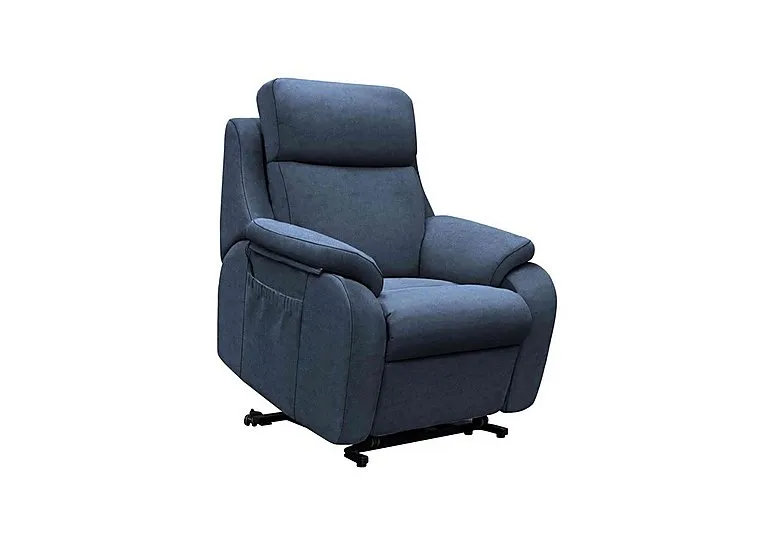 Kingsbury Large Fabric Lift and Rise Chair - Stingray Indigo