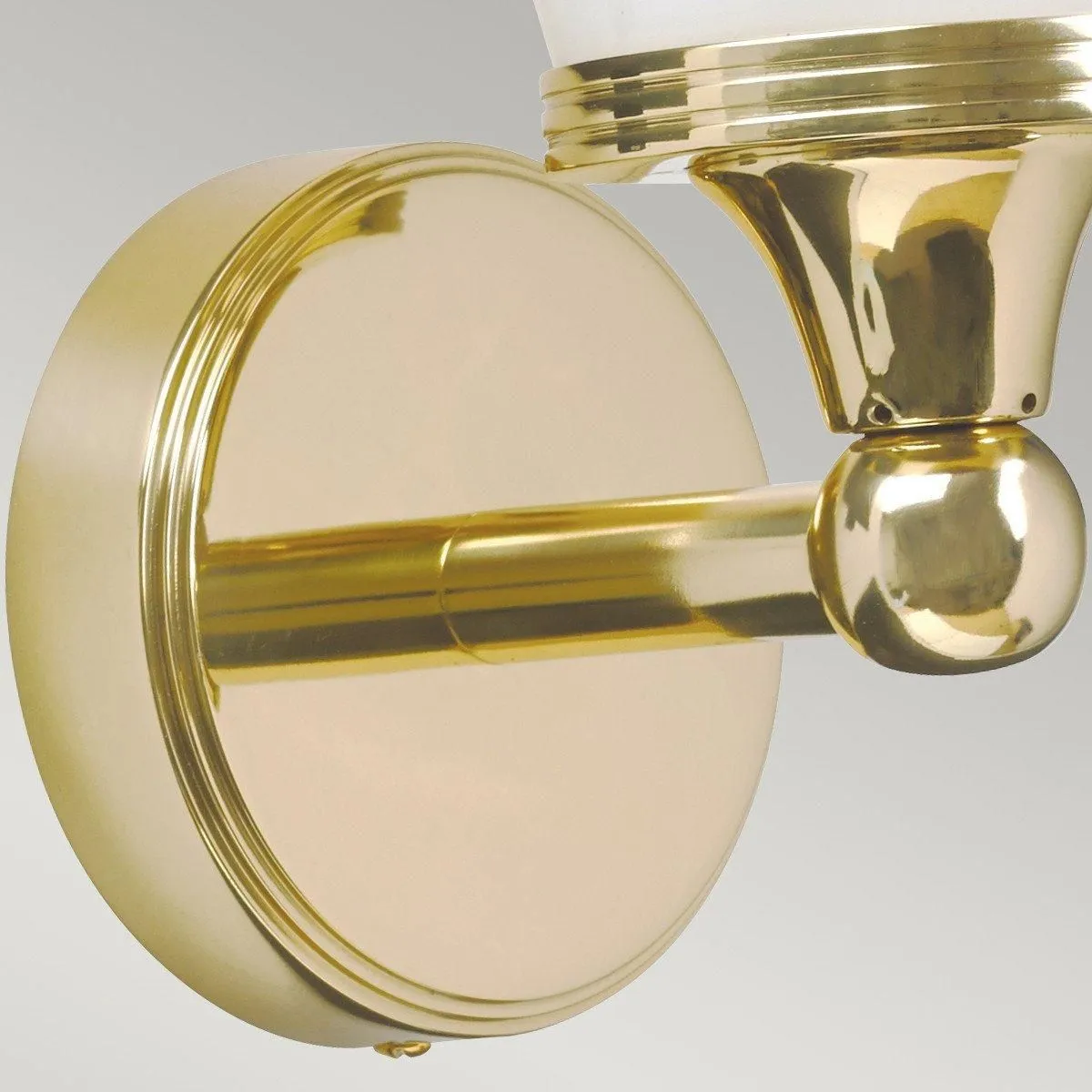 Netlighting Eliot 1 Light Bathroom Wall Light Polished Brass IP44 G9 in Yellow 2