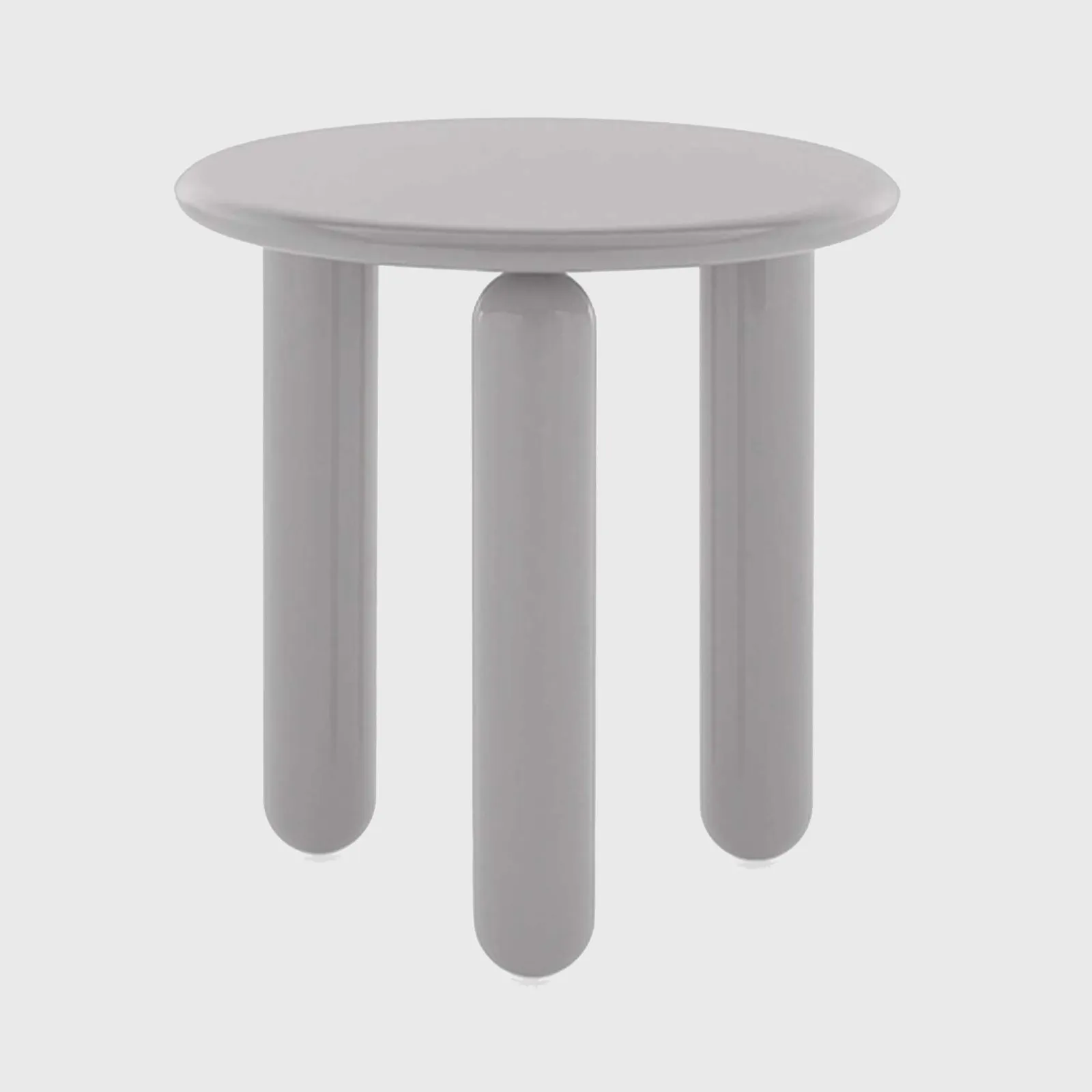 Kartell Undique Mas Side Table 48X48X51 Grey, Round Wood | Barker & Stonehouse 6